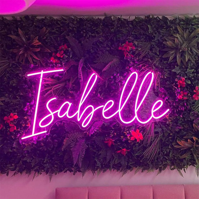 Custom Name Neon Sign in Handwritten Script Font – Personalized LED Neon Name Wall Light
