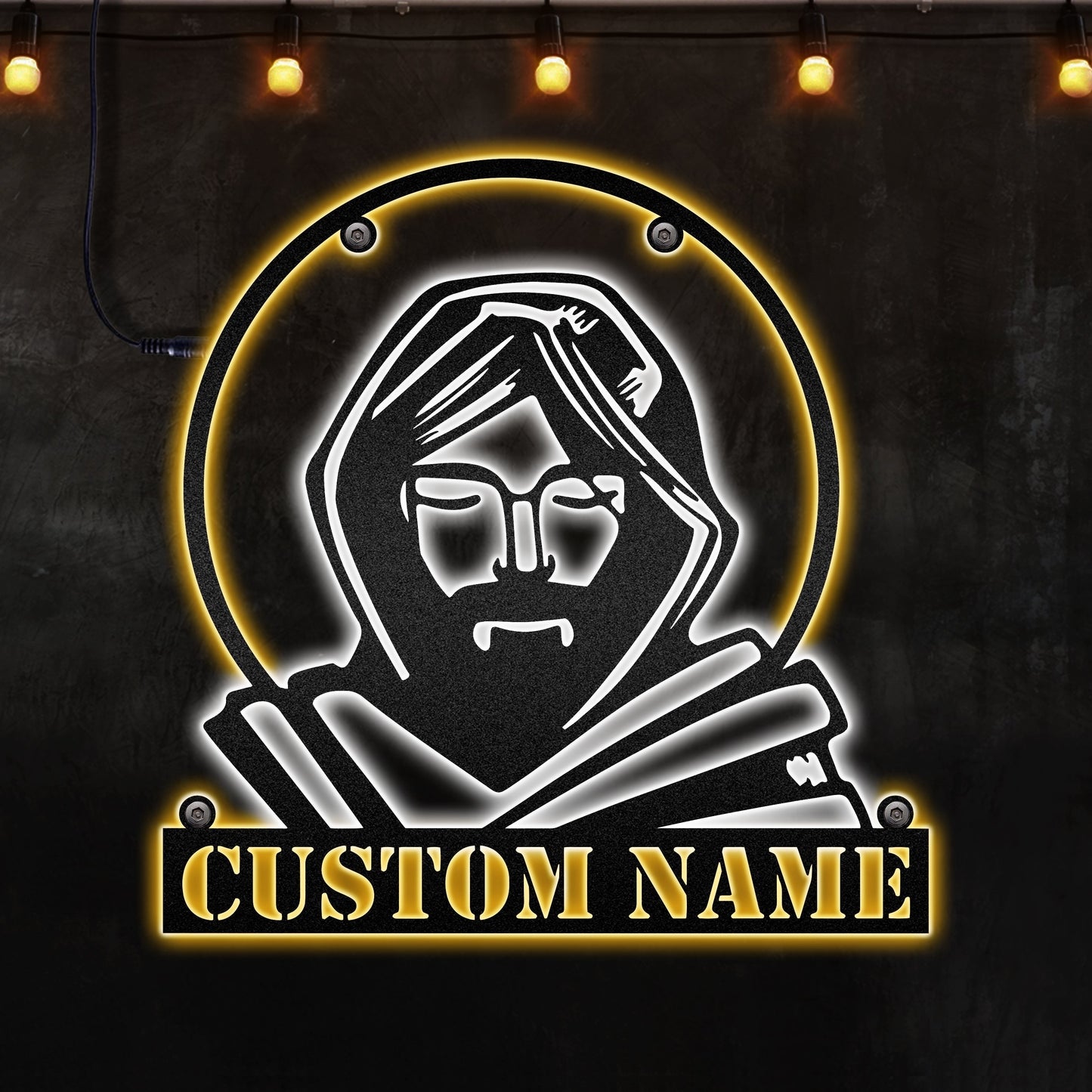 Jesus I Love You Personalized - Led Light Metal - Owls Matrix LTD