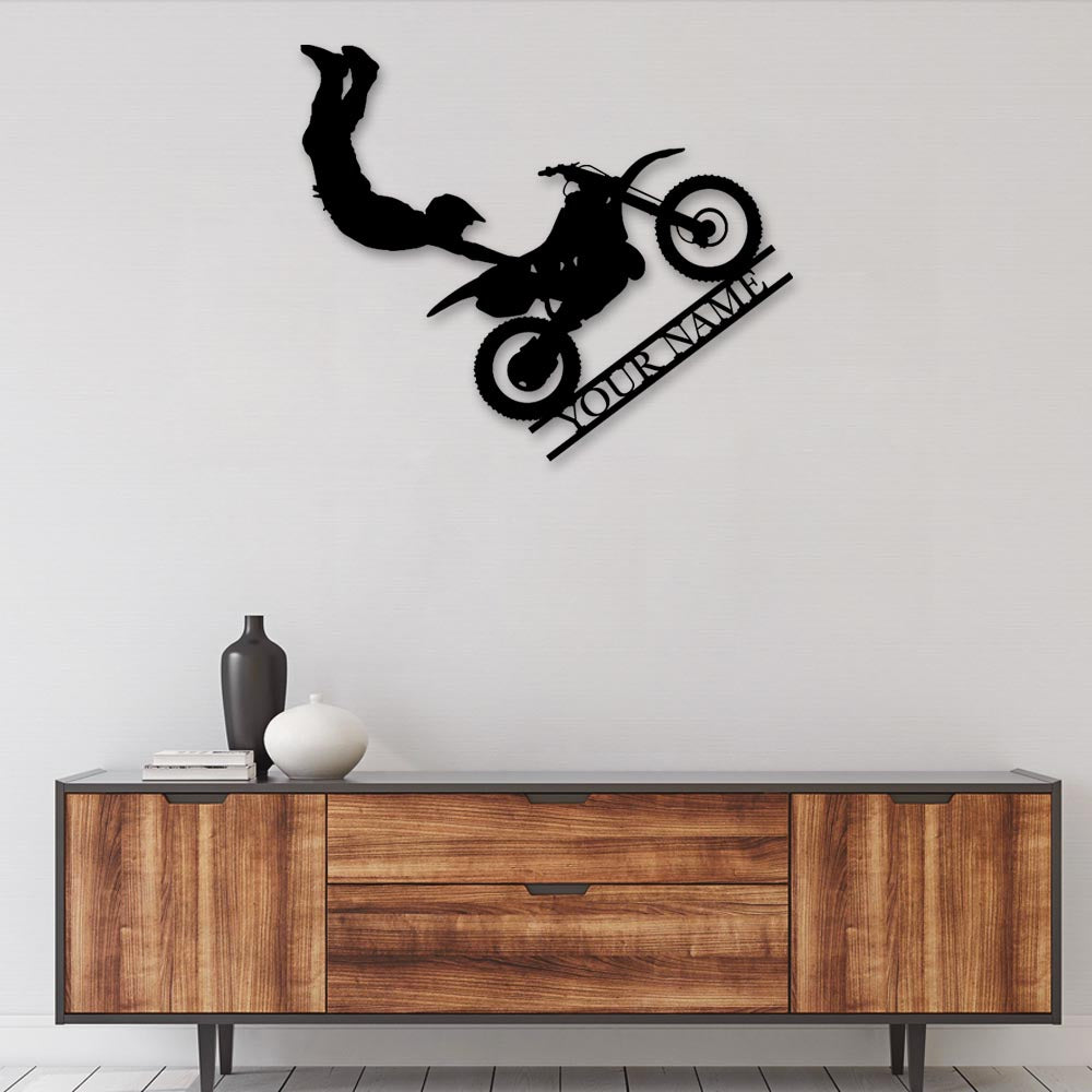 Motocross I See You Personalized - Led Light Metal - Owls Matrix LTD