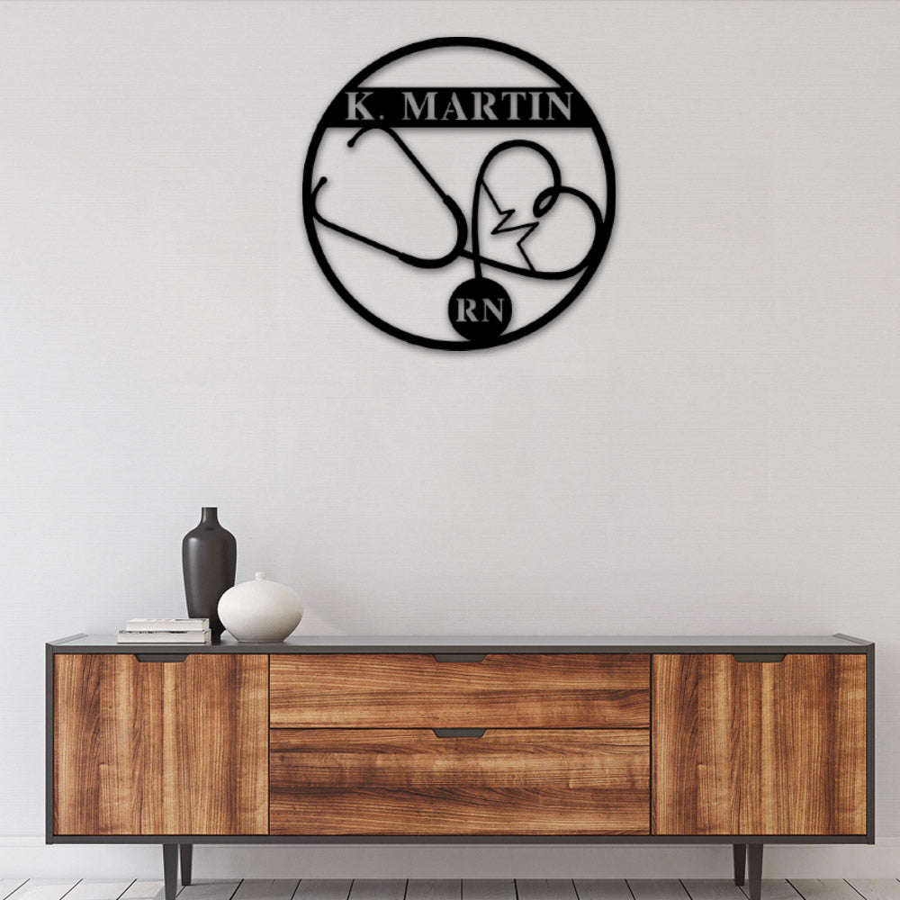 Nurse Protect Your Life Personalized - Led Light Metal - Owls Matrix LTD