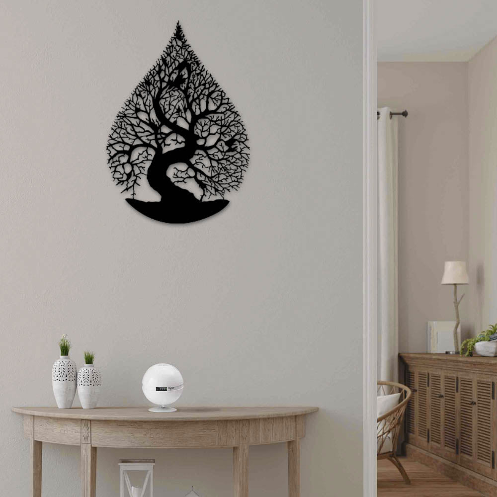 Nature Tears Drop Tree - Led Light Metal - Owls Matrix LTD