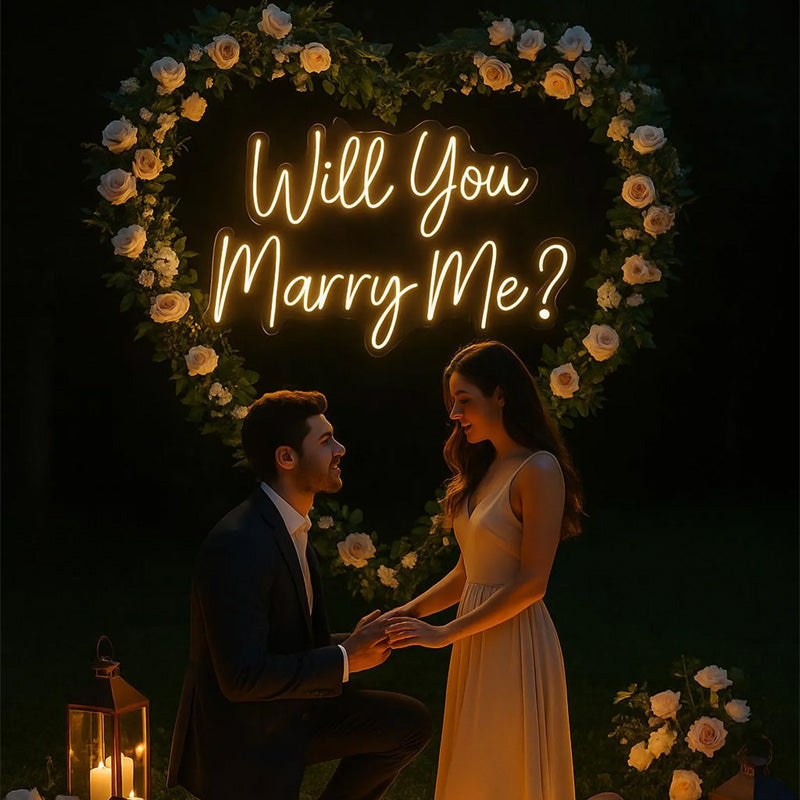 Will You Marry Me Neon Sign – LEDTOT