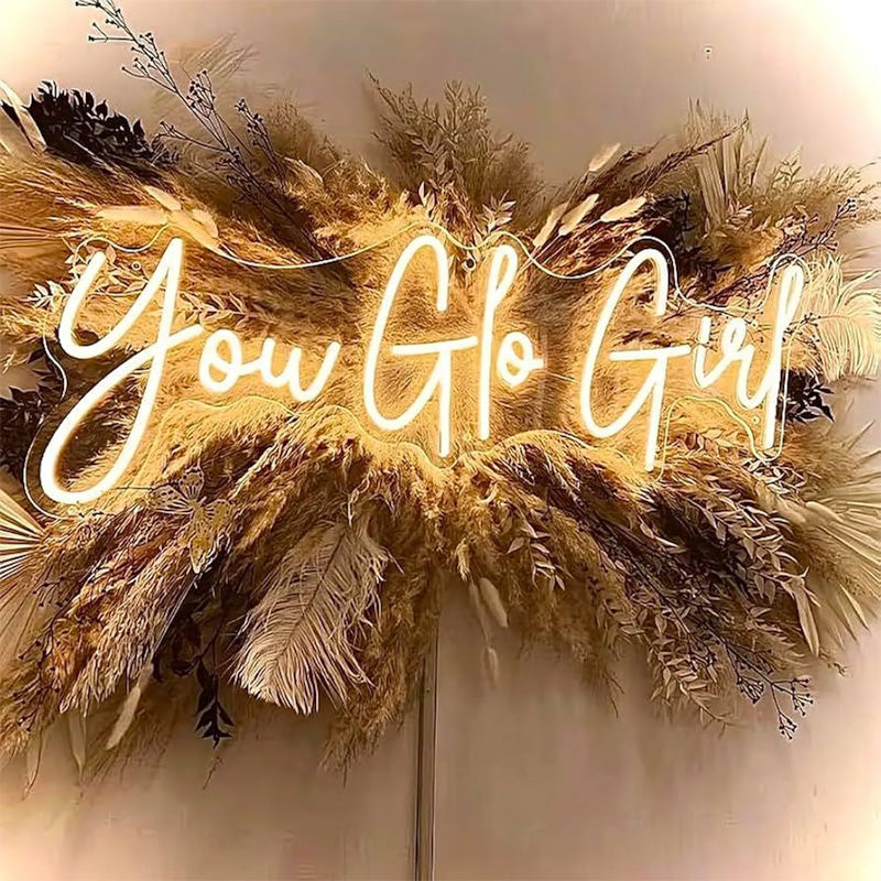 You Go Girl Script LED Neon Sign for Event, Beauty Studio and Wall Decoration