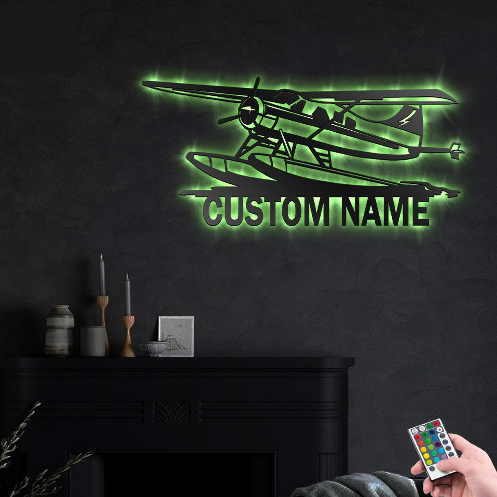 Airplane Amazing Personalized - Led Light Metal - Owls Matrix LTD