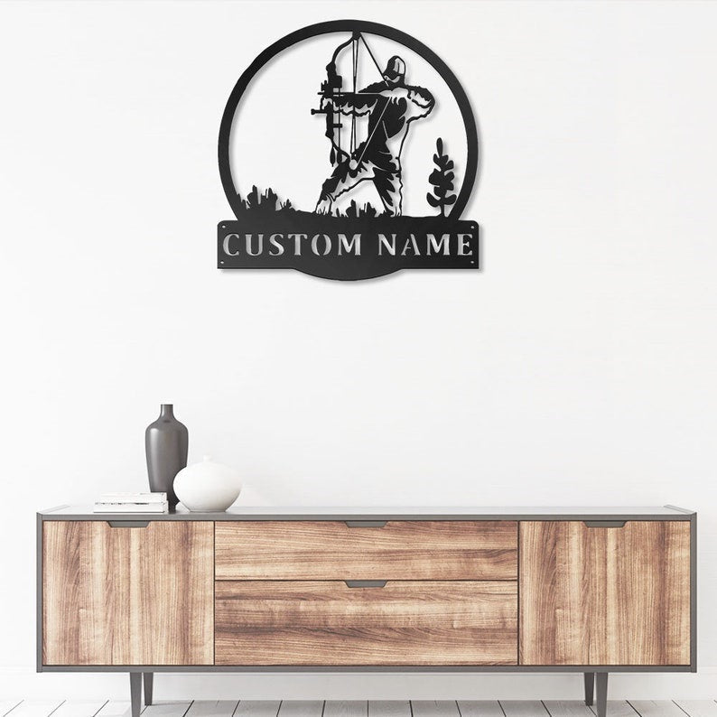 Hunting Bow Personalized - Led Light Metal - Owls Matrix LTD