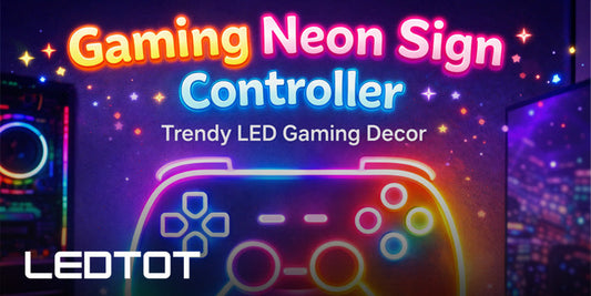 Gaming Neon Sign Controller – Trendy LED Gaming Decor