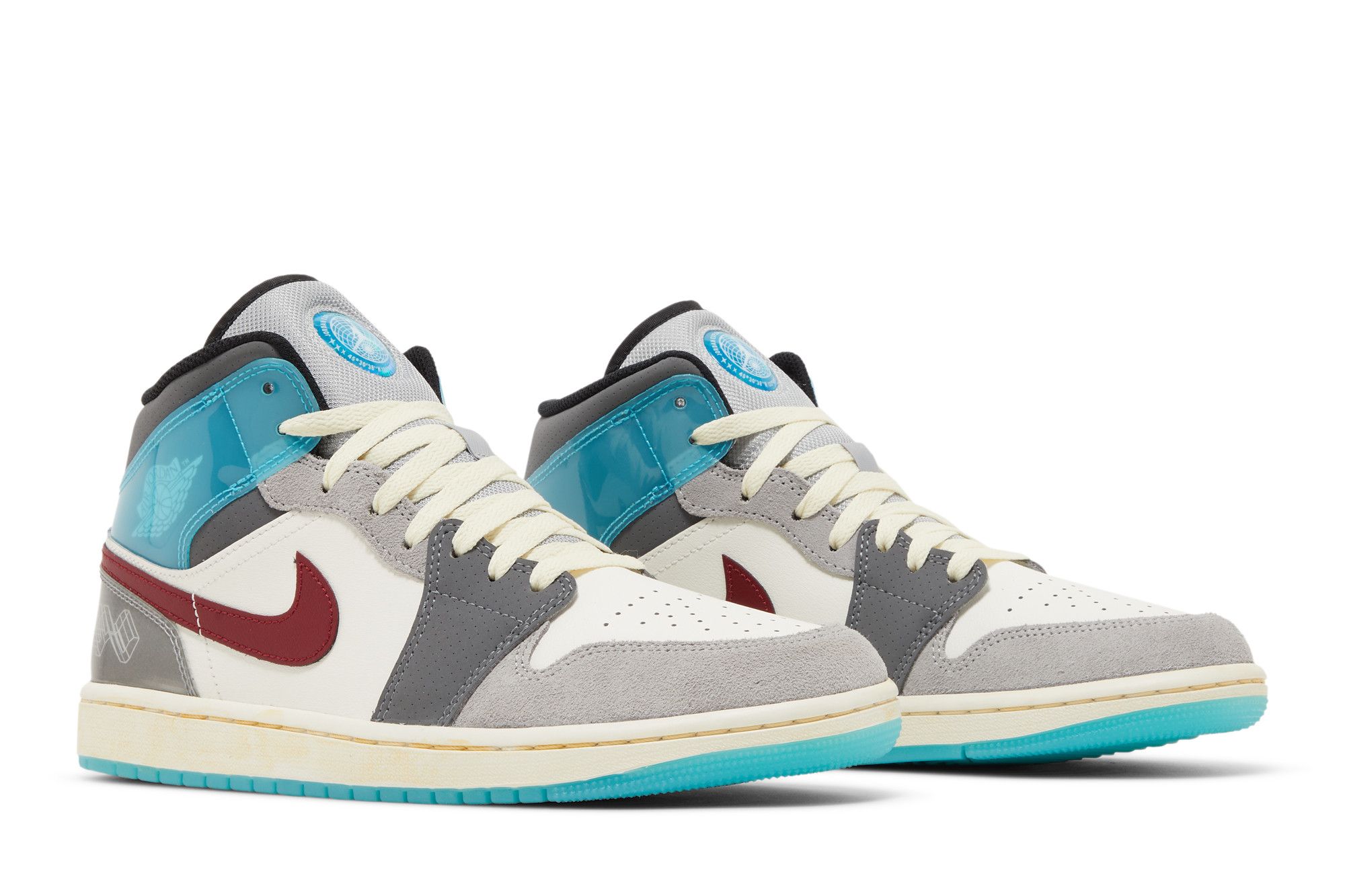 Jordan 1 Mid SE Exploration Unit Sail Grey Blue Red FB1870-161