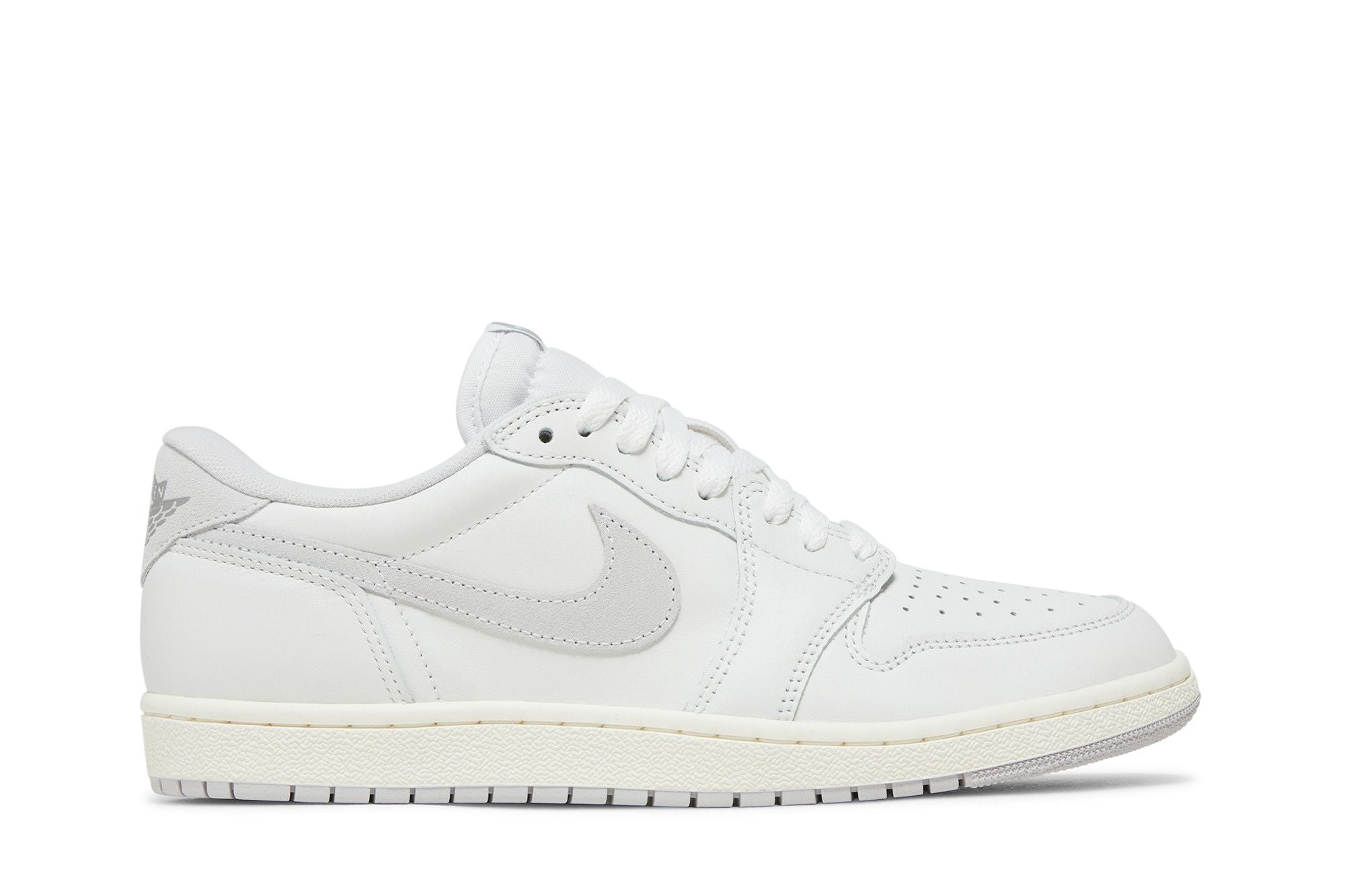 Jordan 1 Retro Low '85 Neutral Grey Leather Trainers - FB9933-100