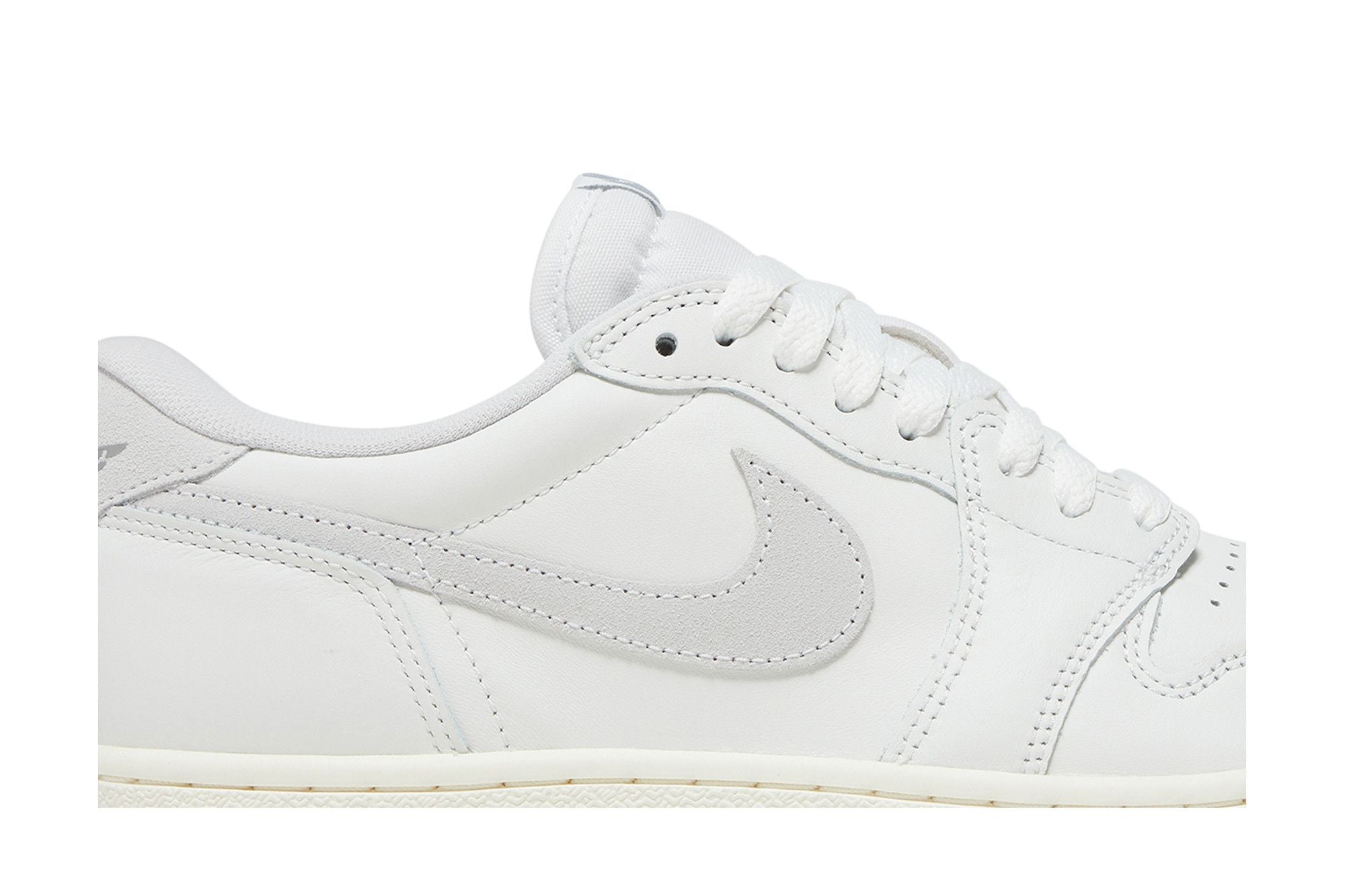 Jordan 1 Retro Low '85 Neutral Grey Leather Trainers - FB9933-100