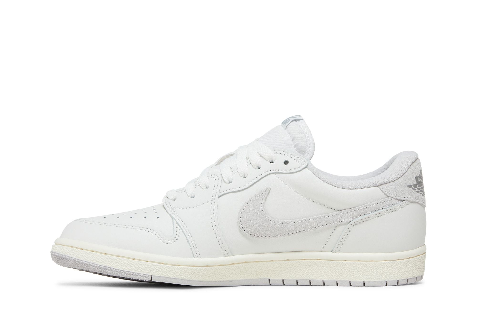 Jordan 1 Retro Low '85 Neutral Grey Leather Trainers - FB9933-100
