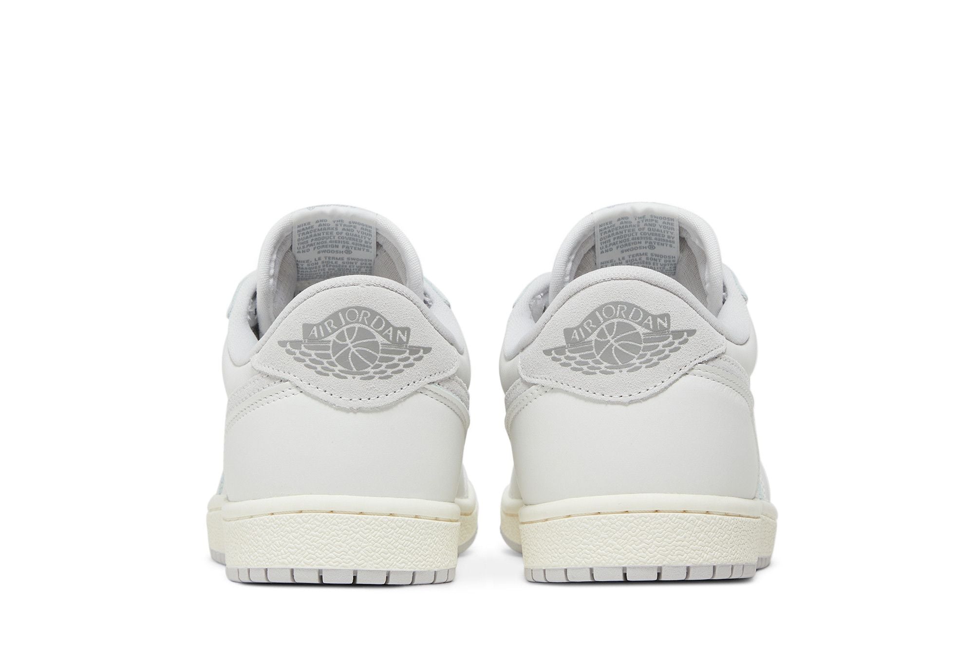 Jordan 1 Retro Low '85 Neutral Grey Leather Trainers - FB9933-100