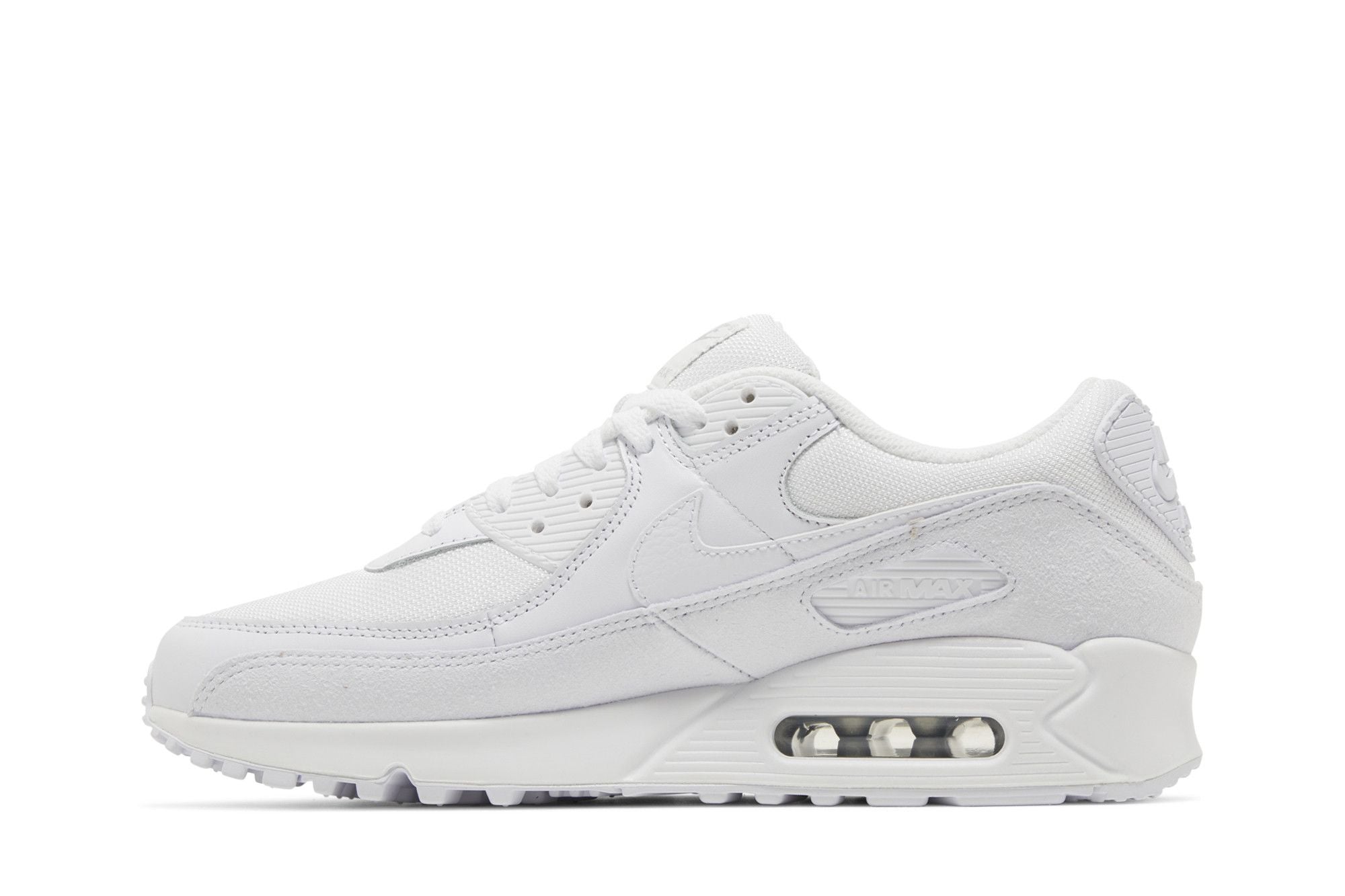 Nike Air Max 90 Premium White Metallic Silver Sneakers – FJ4003-100