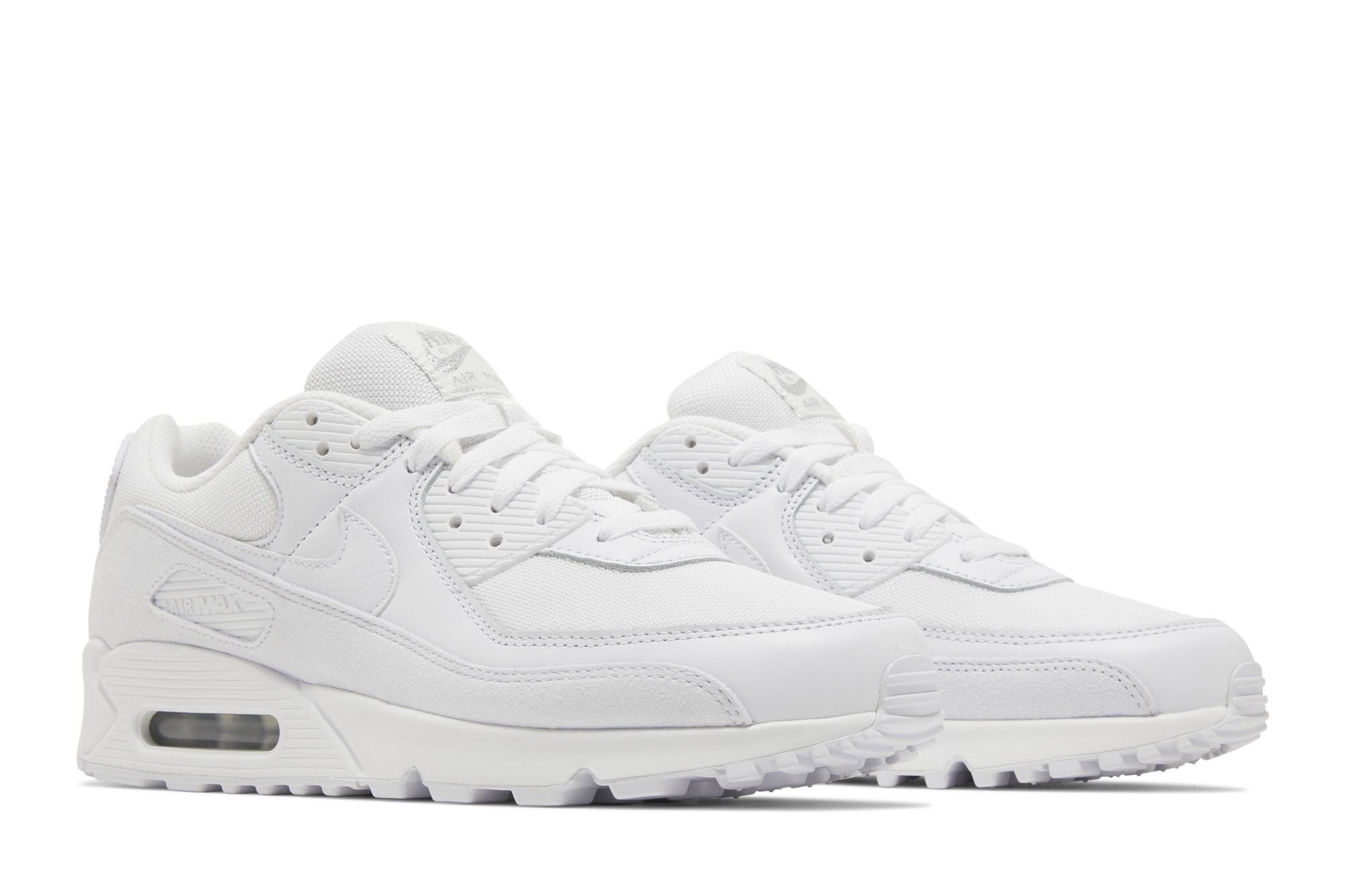 Nike Air Max 90 Premium White Metallic Silver Sneakers – FJ4003-100