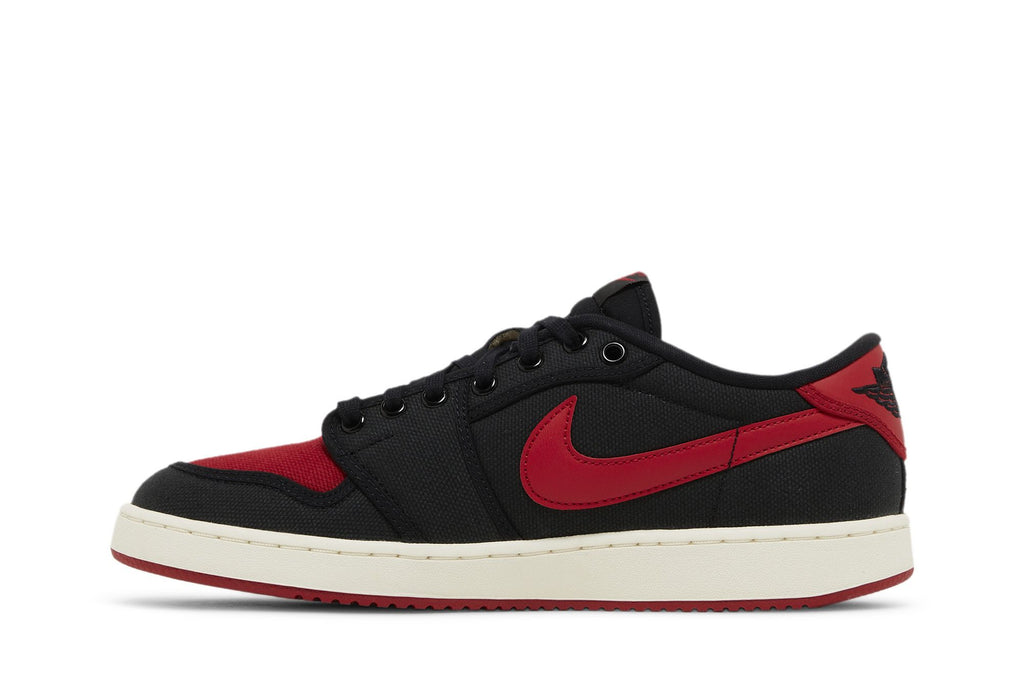 Jordan 1 Retro AJKO Low Bred Sneakers DX4981-006 Black Varsity Red White