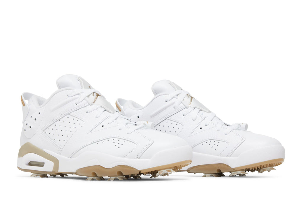 Jordan 6 Retro Low Golf Shoes White Khaki DV1376-100