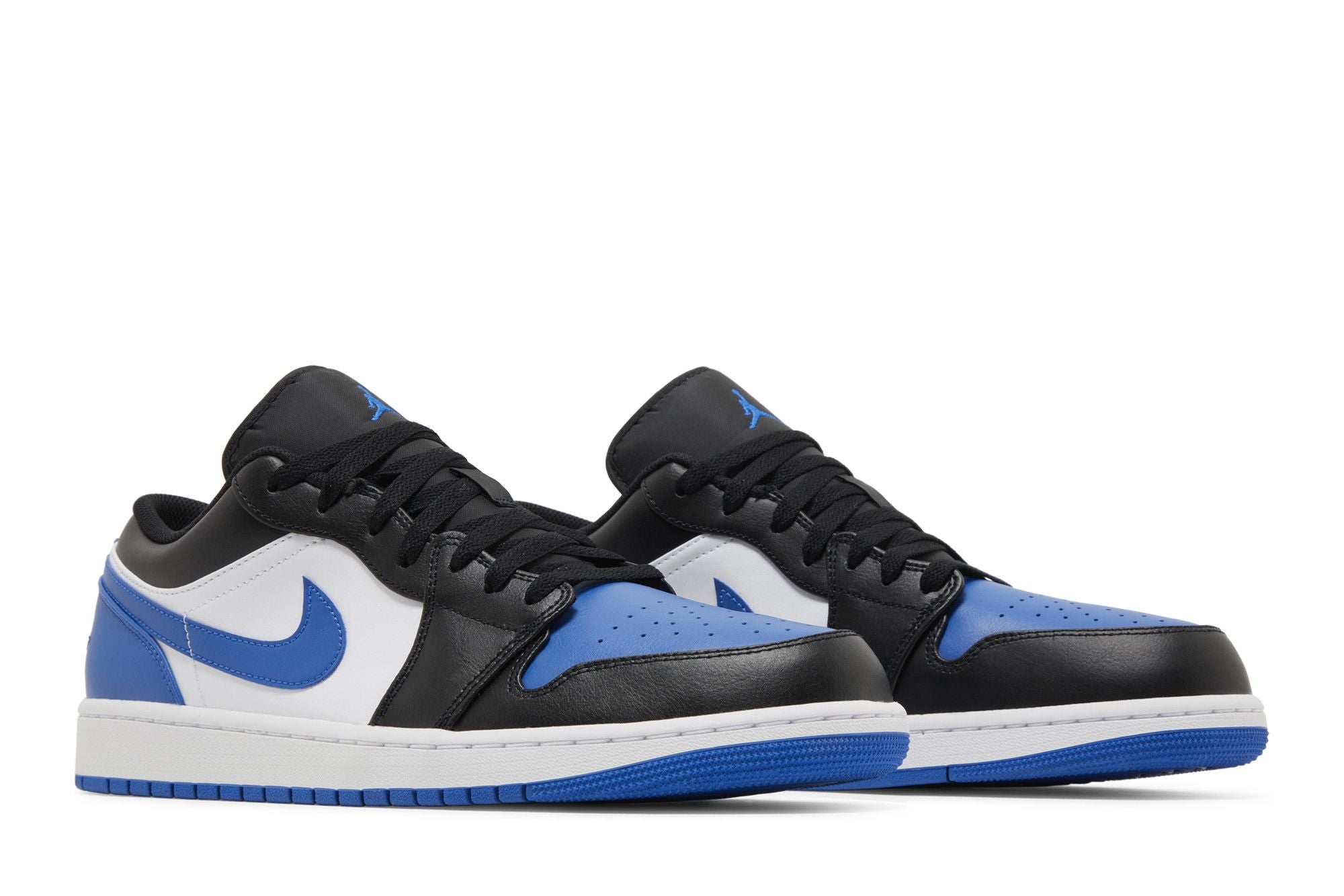 Jordan 1 Low Alternate Royal Toe Sneakers 553558-140 White/Black/Royal Blue