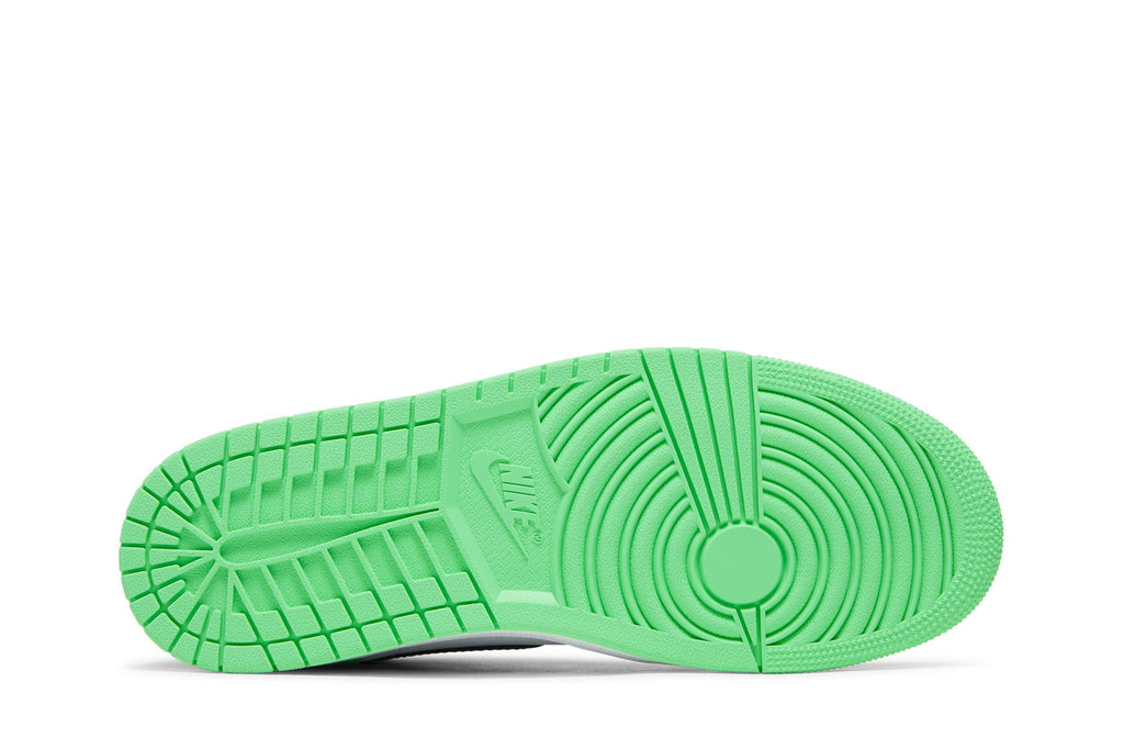 Jordan 1 Retro High OG Green Glow Trainers - White/Black/Green Glow - DZ5485-130