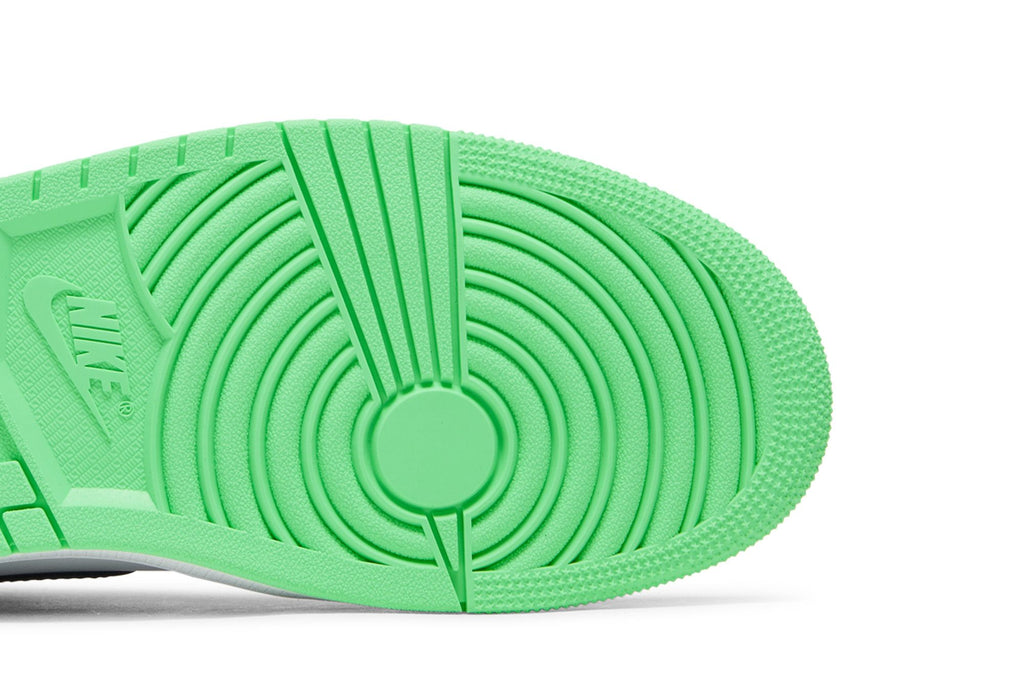 Jordan 1 Retro High OG Green Glow Trainers - White/Black/Green Glow - DZ5485-130