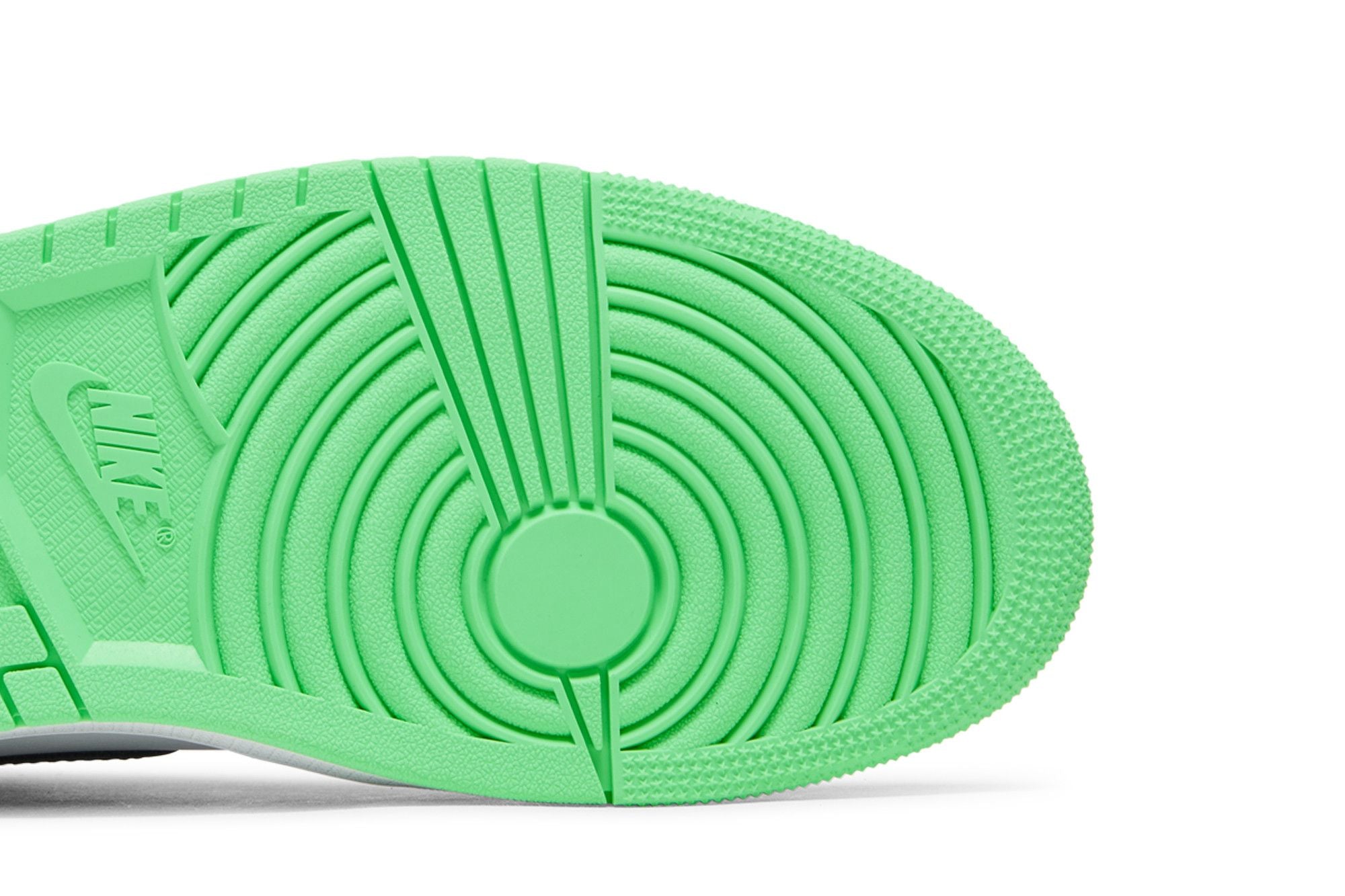 Jordan 1 Retro High OG Green Glow Trainers - White/Black/Green Glow - DZ5485-130