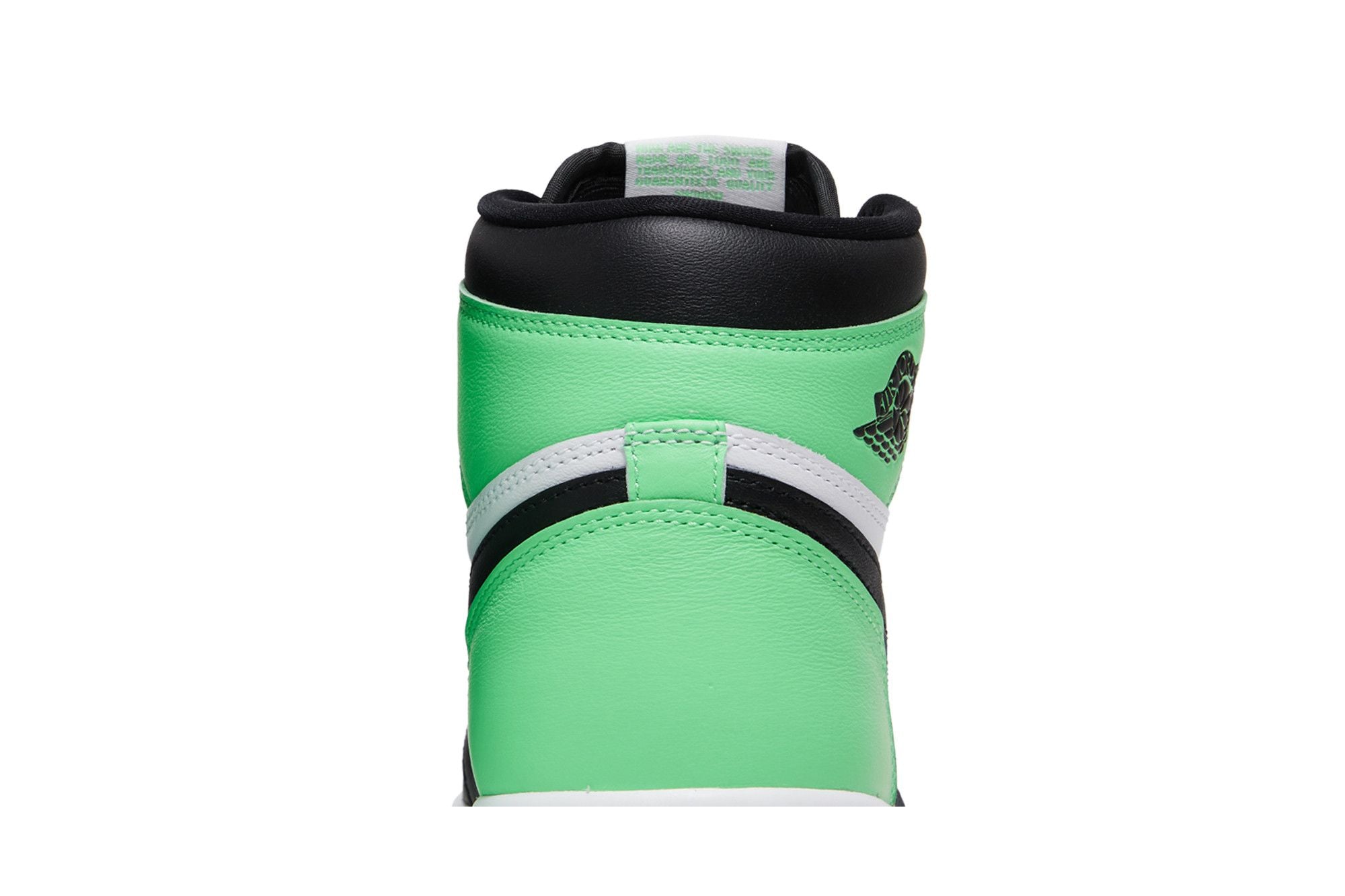 Jordan 1 Retro High OG Green Glow Trainers - White/Black/Green Glow - DZ5485-130