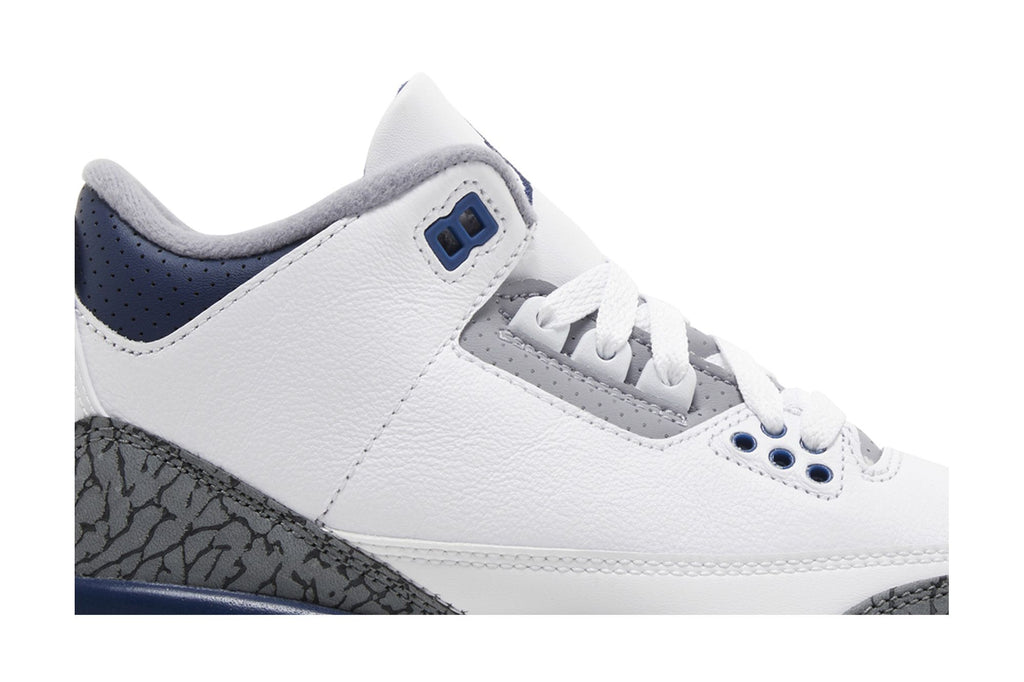 Air Jordan 3 Retro Midnight Navy GS (DM0967-140) White Cement Grey Black Sneakers