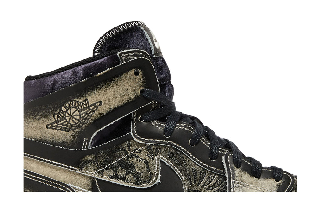 Jordan 1 High Zoom Air CMFT 2 Dia De Muertos FQ8155-010 Black Sneakers