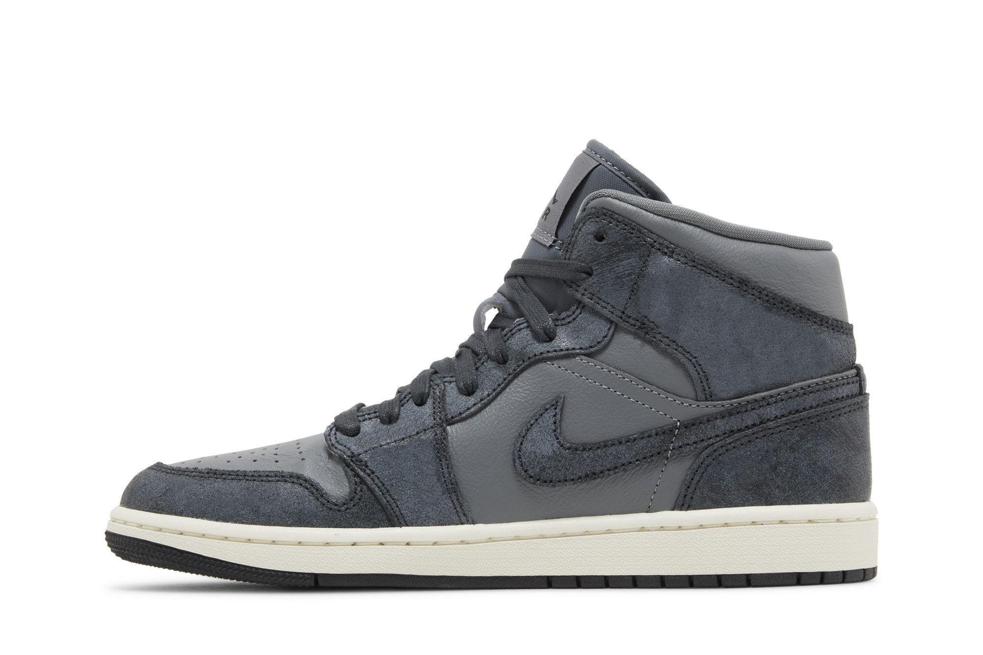 Jordan 1 Mid Distressed Smoke Grey Women's FJ3448-001