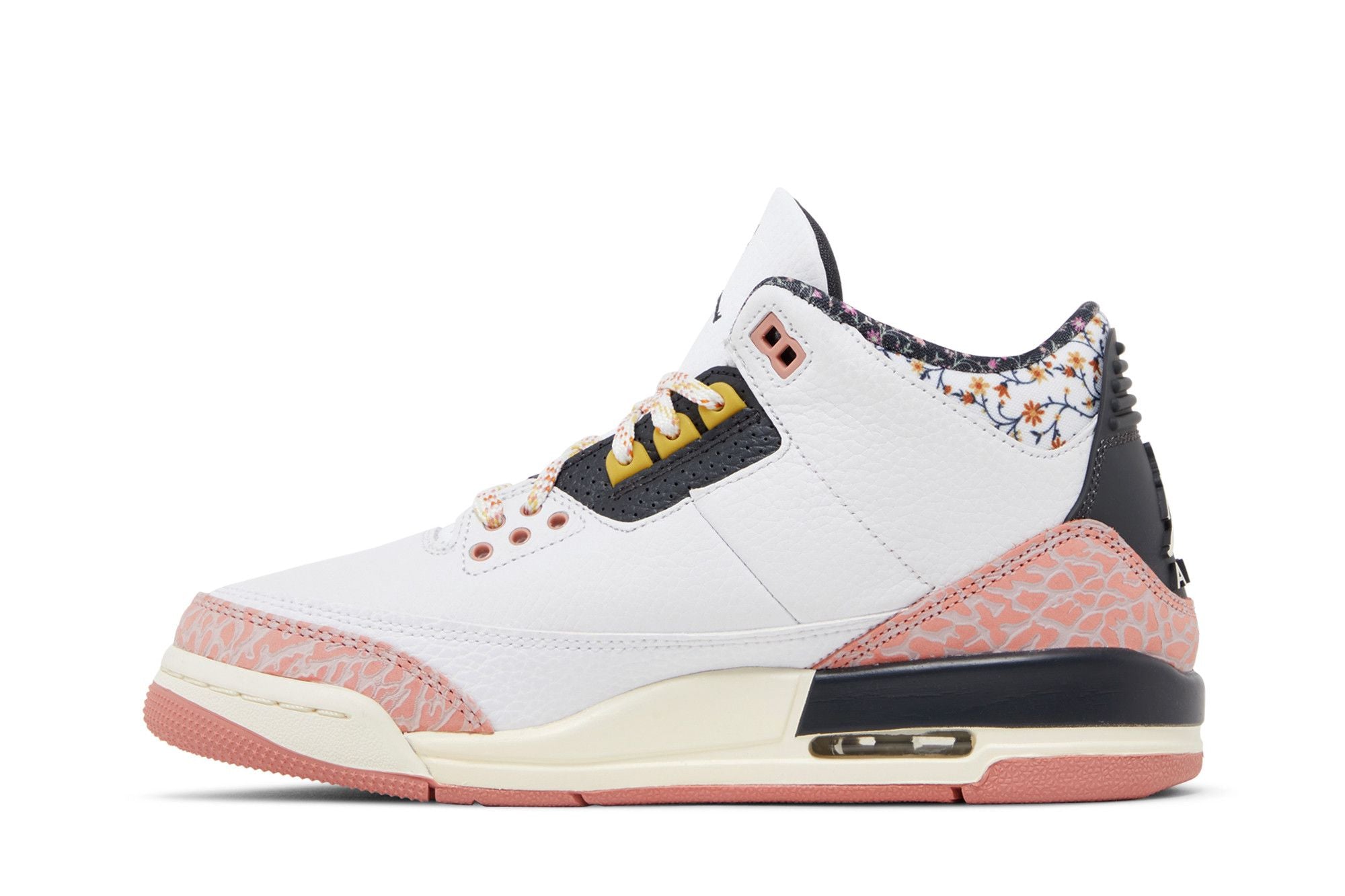 Jordan 3 Retro Vintage Floral (GS) White Anthracite Red Stardust Sail Saturn Gold 441140-100