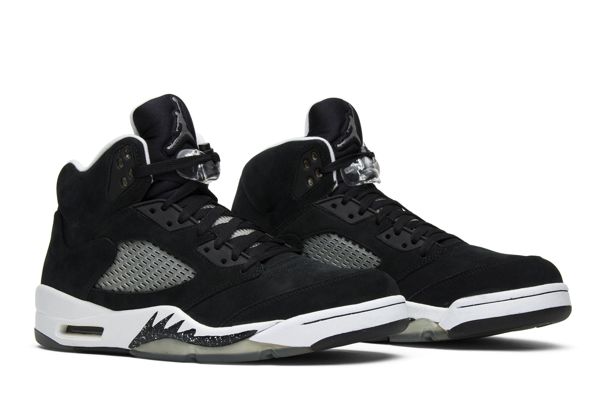 Air Jordan 5 Retro Oreo (2013) - 136027-035 - Black/White Suede Sneakers