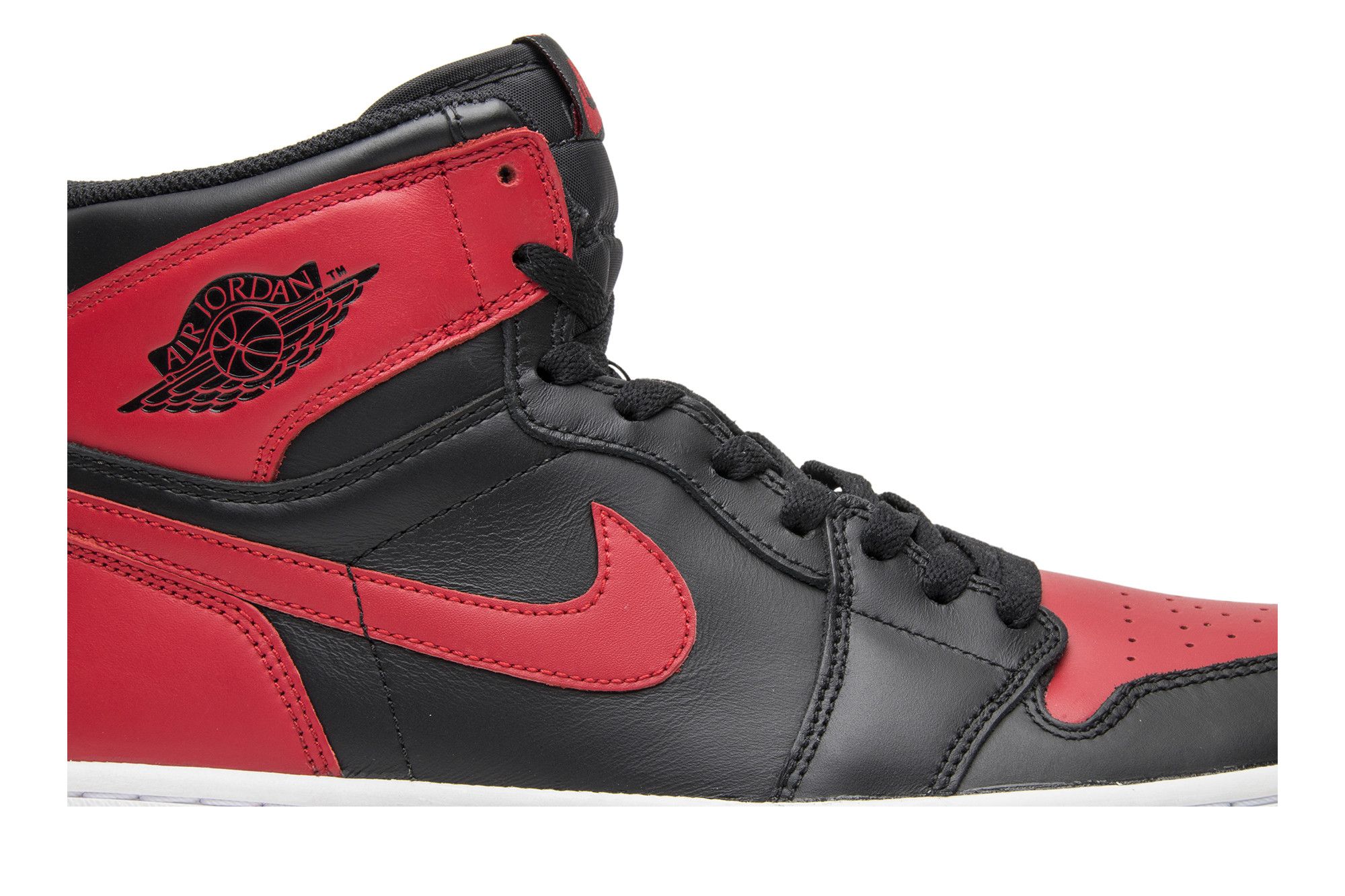 Air Jordan 1 Retro High OG "Bred" (2013) - 555088-023 - Nike Air Tongue