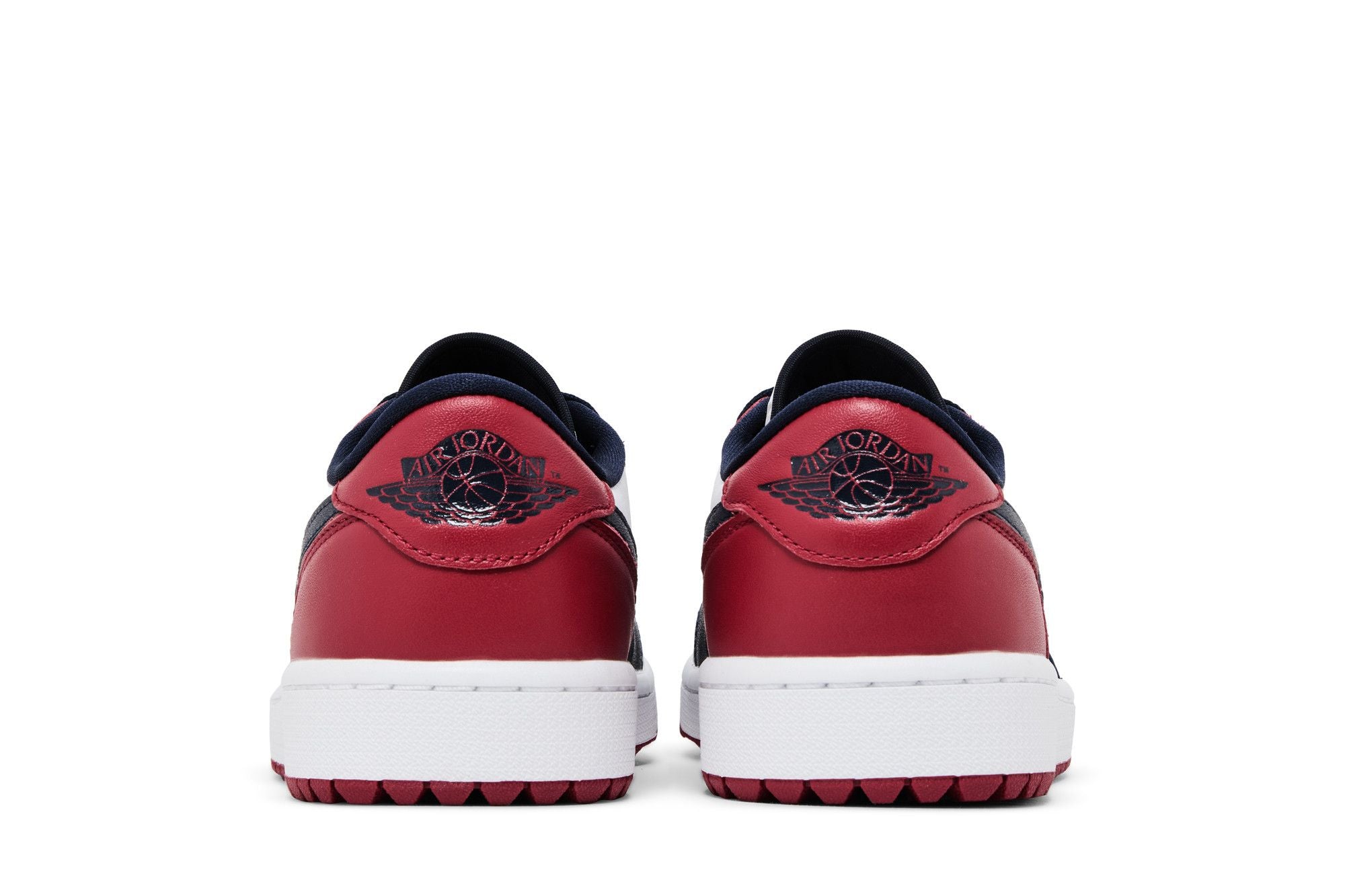 Jordan 1 Retro Low Golf Shoes - White/Obsidian/Varsity Red - DD9315-113