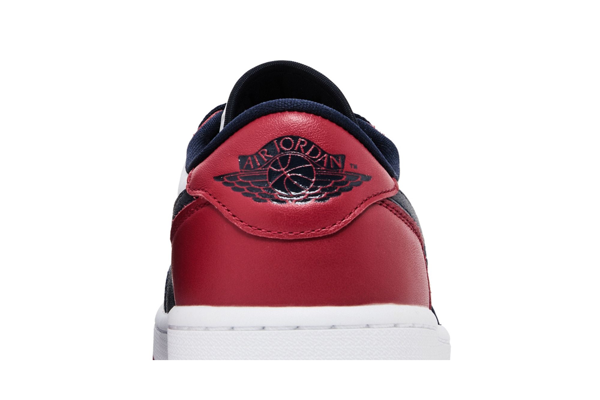 Jordan 1 Retro Low Golf Shoes - White/Obsidian/Varsity Red - DD9315-113