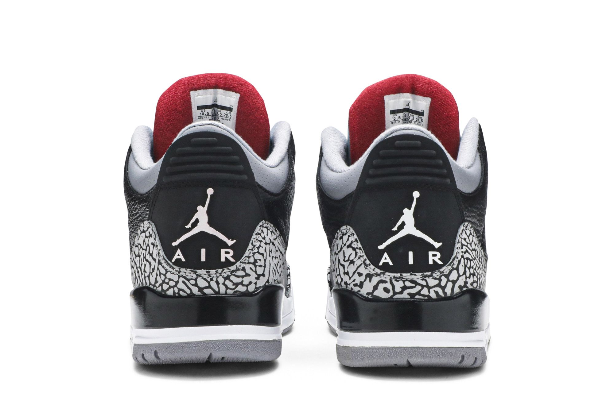 Air Jordan 3 Retro Black Cement (2011) - 136064-010 - Men's Lifestyle Sneakers