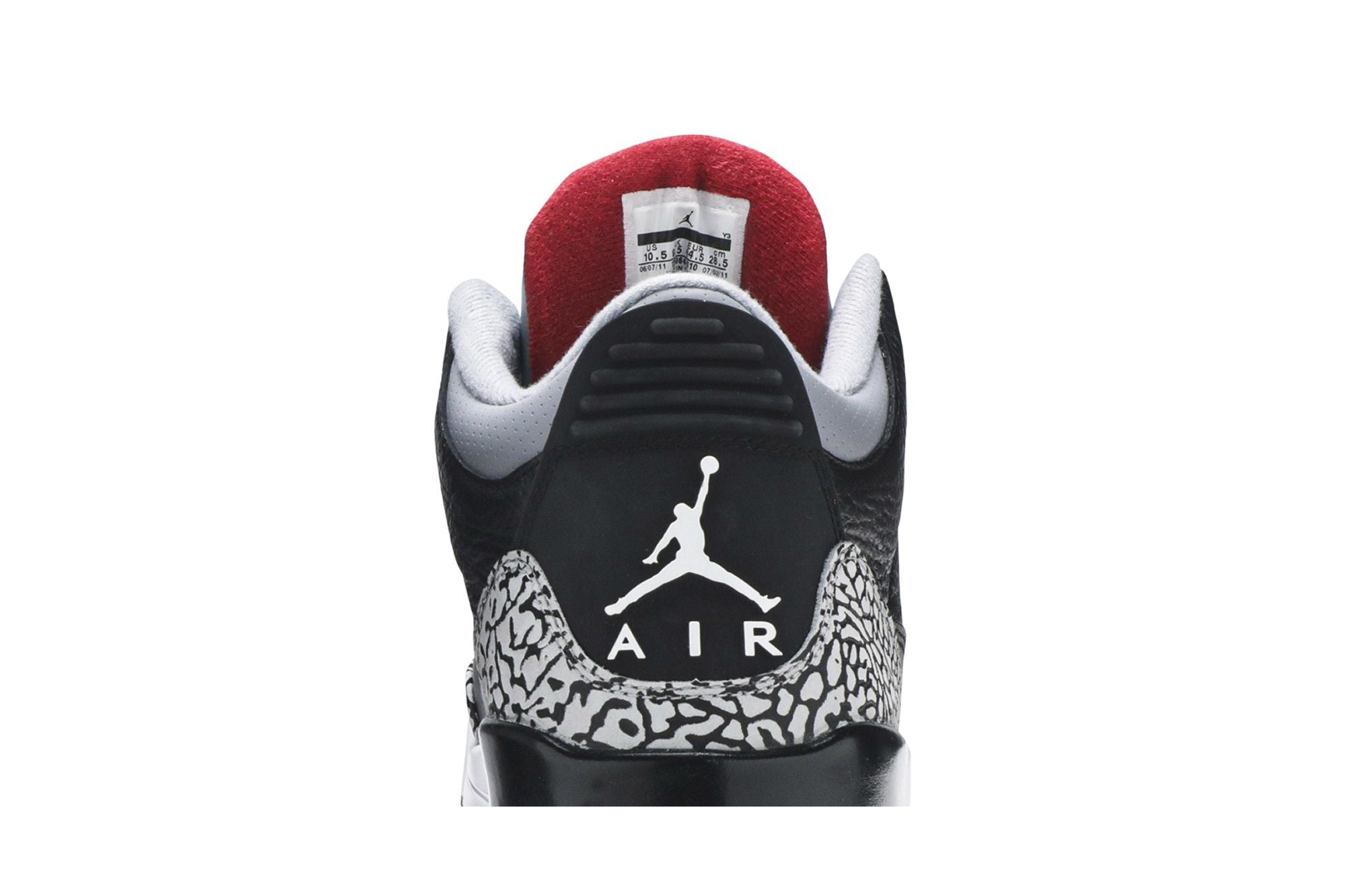 Air Jordan 3 Retro Black Cement (2011) - 136064-010 - Men's Lifestyle Sneakers