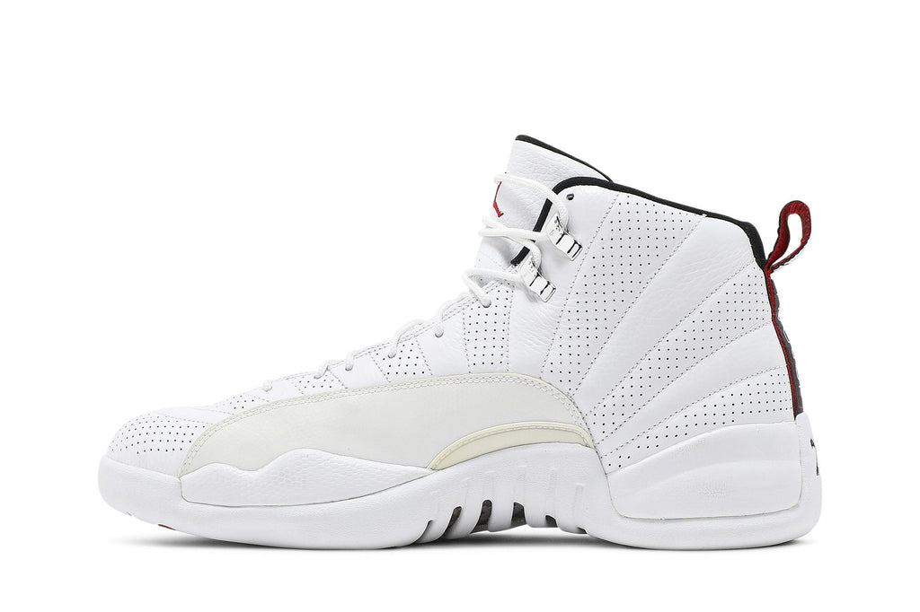 Air Jordan 12 Retro Rising Sun White Varsity Red Black Sneakers 130690-163