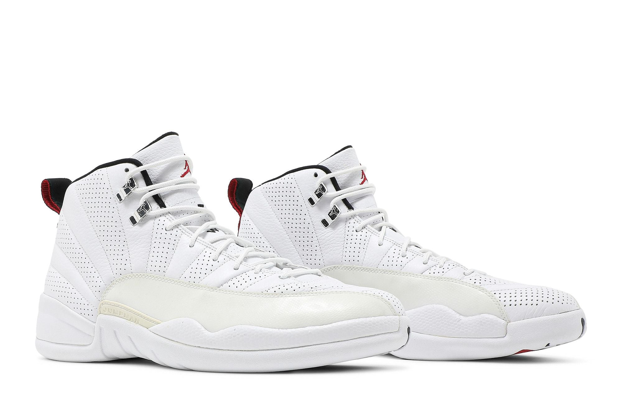 Air Jordan 12 Retro Rising Sun White Varsity Red Black Sneakers 130690-163