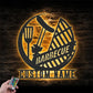 Custom Name BBQ Grill Metal Wall Signs With RGB Led Light