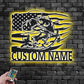 Custom Name Bass Fishing Name Sign Decoration For Room,Metal Wall Signs With RGB Led Light