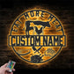 Custom Name Butcher Shop Name Sign Home Decor Barbecue, Metal Wall Signs With RGB Led Light