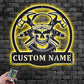 Custom Name Carpenter Name Sign Decoration For Room, Metal Wall Signs With RGB Led Light