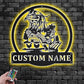 Custom Name Chicken Farm Name Sign Decoration For Room, Metal Wall Signs With RGB Led Light