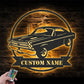 Custom Name Classic Muscle Car Name Sign Home Decor Metal Wall Signs With RGB Led Light   4