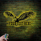 Custom Name Eagle Metal Wall Signs With RGB Led Light