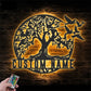 Custom Name Family Name Sign Home Decor Family Tree, Metal Wall Signs With RGB Led Light