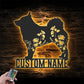 Custom Name Flower Dog Lover Name Sign Home Decor, Metal Wall Signs With RGB Led Light
