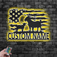 Custom Name Goat Farm Name Sign Decoration For Living Room, Metal Wall Signs With RGB Led Light