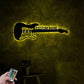 Custom Name Guitar Player Name Sign, Metal Wall Signs With RGB Led Light