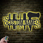 Custom Name Hairdresser Tools, Metal Wall Signs With RGB Led Light