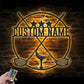 Custom Name Hole Golf Club, Metal Wall Signs With RGB Led Light