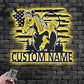 Custom Name Horse Name Sign Decoration For Room, Metal Wall Signs With RGB Led Light